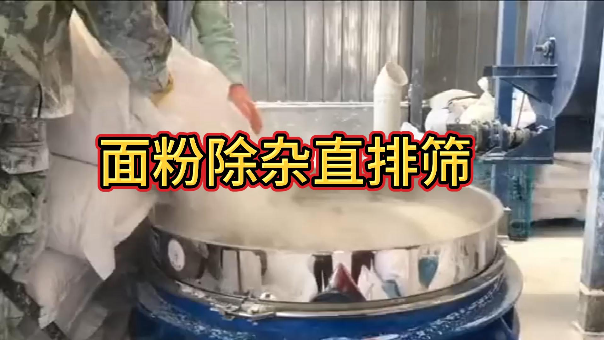 面粉除杂直排筛现场视频