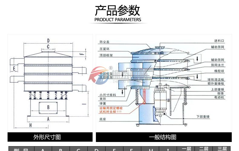 pp塑料振动筛结构