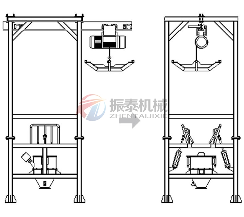 吨包投料站工作原理