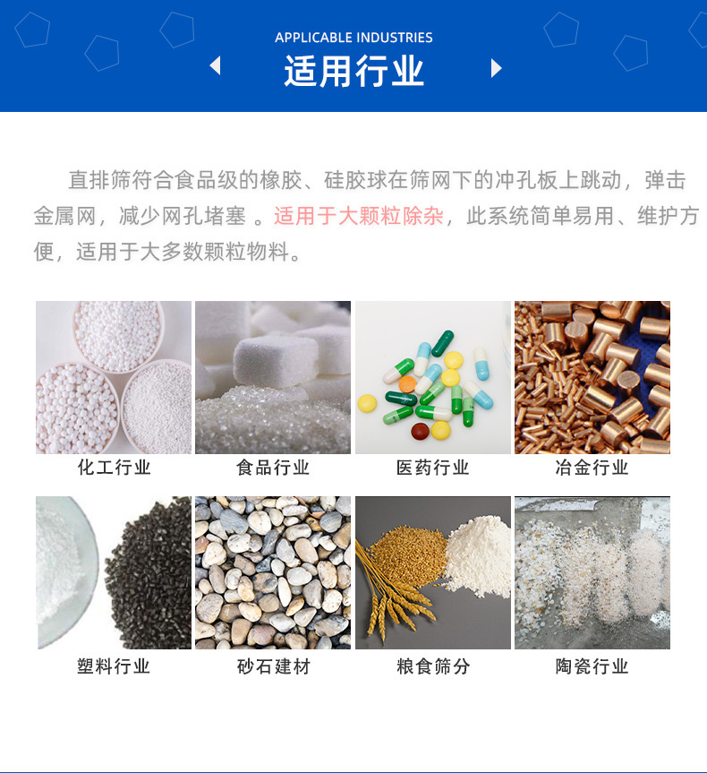 氧化镝直排筛适用行业