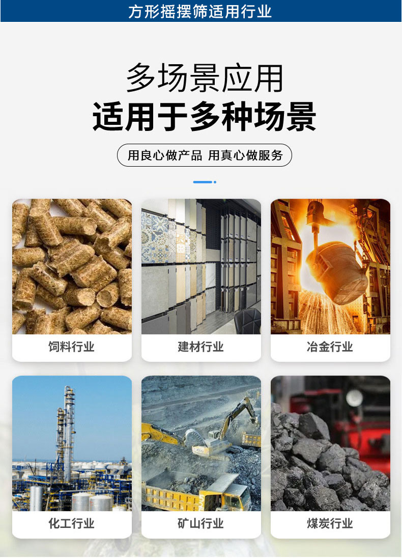 方形摇摆筛使用行业